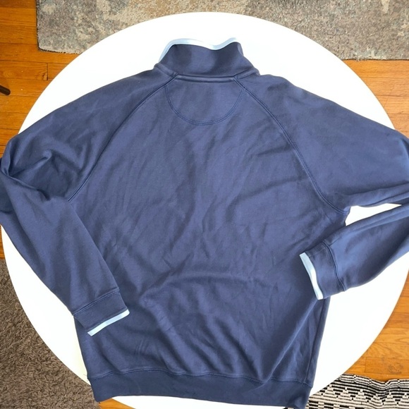 Williams & Kent Men’s Pima Cotton Knit Half-Zip Pullover Blue Size Medium - Picture 7 of 7